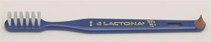 Lactona #19 XS Adult Toothbrush, Extra Soft Nylon Bristles, Narrow Head with Rubber Tip, 12/Pkg