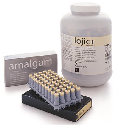 SDI Lojic+ Spherical Amalgam Capsules, 2-Spill (600 mg), Fast Set, 500/Jar, #4222202