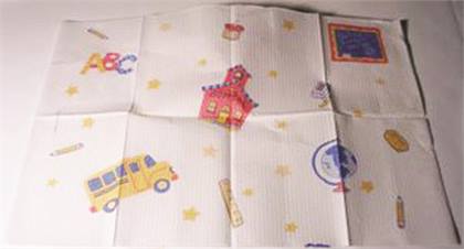 Polytowels School Time 13x18 2-Ply Bib, 500/Case