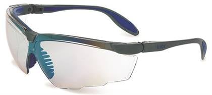 Hager Worldwide Genesis X2 Safety Glasses, Black/Yellow Frame, Clear Lens
