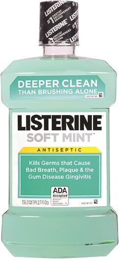Listerine Original Antiseptic Mouthwash, 1.5 L Bottle, Case of 6