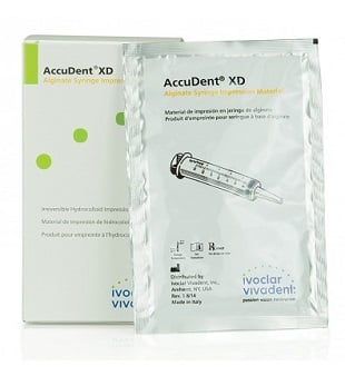 AccuDent XD Alginate Syringe Impression Material, 9g, 12/Pack, Orange, 673470