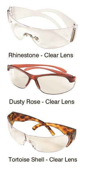 Hager Worldwide -Jewels Anti-Scratch Dusty Rose Clear Lens