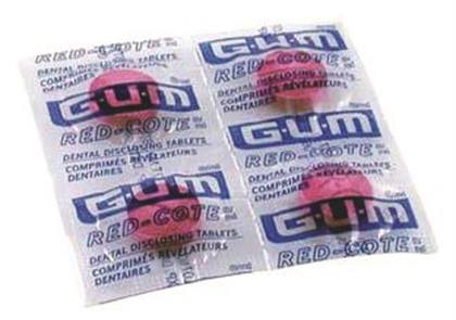 GUM Red-Cote Disclosing Tablets, Cherry Flavor, 248/Pk