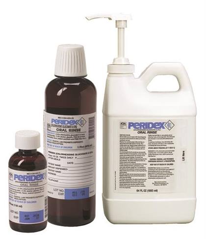 Peridex 0.12% Chlorhexidine Gluconate Oral Rinse, 4 oz Bottle, 48/Box