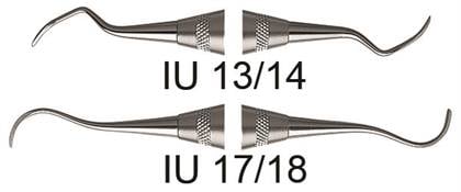 Hu-Friedy #4 Round De Curette, 17/18 I.U., Double-Ended