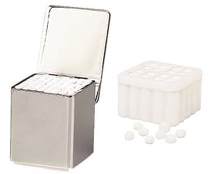 Tiltop Pellet Dispenser, Chrome Finished Metal, Size 4, 1/Pkg