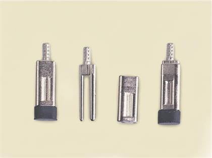 Keystone Double Dowel Pins, Twin Pins with Die Guards and Sleeves, 1000/Pack