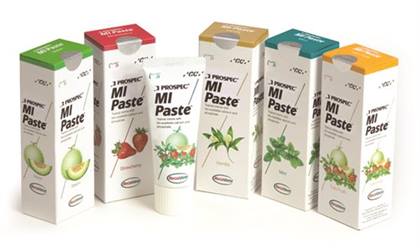 GC America MI Paste Assorted Topical Tooth Crème, 40g Tubes, 10/Box (2 each: Vanilla, Strawberry, Mint, Melon, Tutti-Frutti), 422265