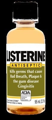 Listerine Original Antiseptic Mouthwash, 3.2 oz Bottle (Case of 24)