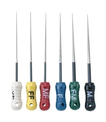 Onyx-Flex NiTi Finger Spreaders, 25mm, Assorted Sizes, Pack of 6