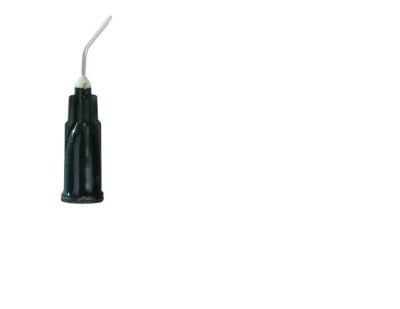 Burkhart Pre-Bent 22GA Blunt-End Dispensing Tips, Opaque Black, Universal Luer-Lock, 100/Cup, 72720405