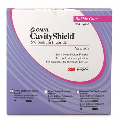 CavityShield 5% Sodium Fluoride Varnish, 0.40 mL Unit-Dose, Clinic Pack of 200