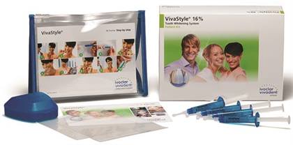 Vivastyle 16% Carbamide Peroxide At-Home Whitening Gel Patient Kit (4 Syringes), Ivoclar Vivadent