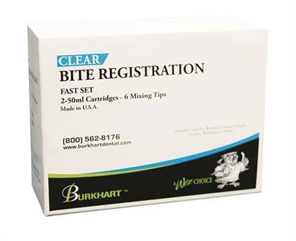 Bite Registration Clear HP Fast Set 50ml (2 Cartridges), Burkhart