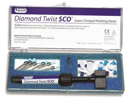Diamond Twist SCO Intra-Oral Polishing Kit, 3g Syringe, Premier Dental Products, 2019002