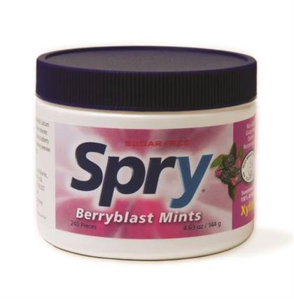 Spry Mints Raspberry Berryblast, Sugarless, 240 Count Box, 01KEZKNMTRW3YM0MA66B4X5B7T
