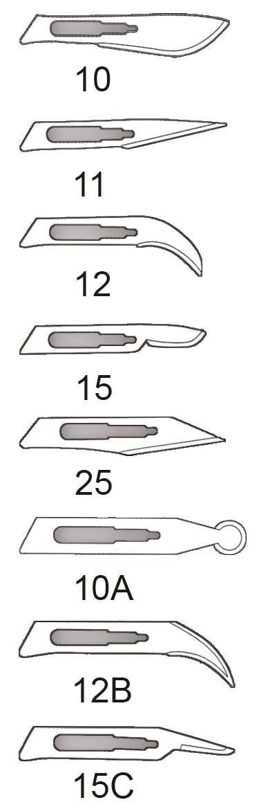 #21 Sterile Surgical Stainless Steel Blade, 150/Box