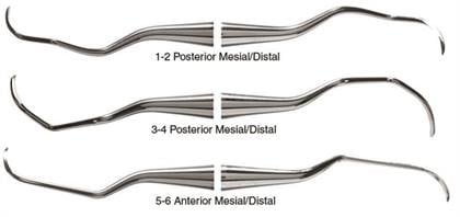 American Eagle Instruments Langer 1-2 Curette, 3/8, Stainless Steel
