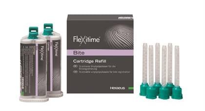 Flexitime Bite Fast Set Vinylpolysiloxane Bite Registration Material, 50 mL Cartridges, 2/Pack, Refill 50066038