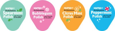 Nupro Revolv DPA Soft Cup Prophy Angle, Medium, Fruit Punch, 100/Case