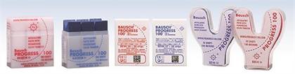 Bausch Progress 100 Articulating Paper Strips, Thin, Red, Plastic Dispenser, 50/Box