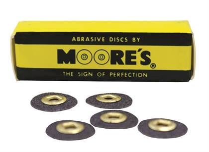 Moore E C 5/8" Waterproof Extra Extra Fine B/C Disc, 12/Pk