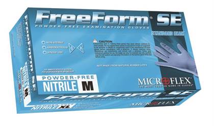 MICROFLEX FreeForm SE FFS-700 Nitrile Exam Gloves, Powder Free, Textured, Extra Large, 100/Box