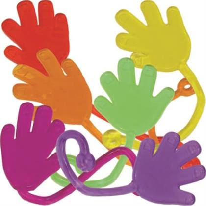 J Rousek Toy Medium Sticky Hands, 8 inch, Pack of 12