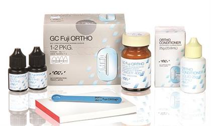 GC Fuji ORTHO Self-Cure Resin Reinforced Glass Ionomer Orthodontic Cement Powder Refill, 40 g, #000209