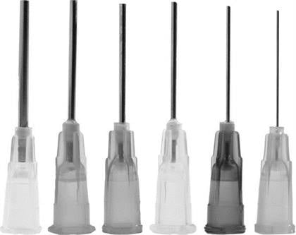 Vista Apex Appli-Vac 19 Gauge Brown Bendable Applicator Tips, 3/4", Blunt End, Luer-Lock, 100/Pack, 315119