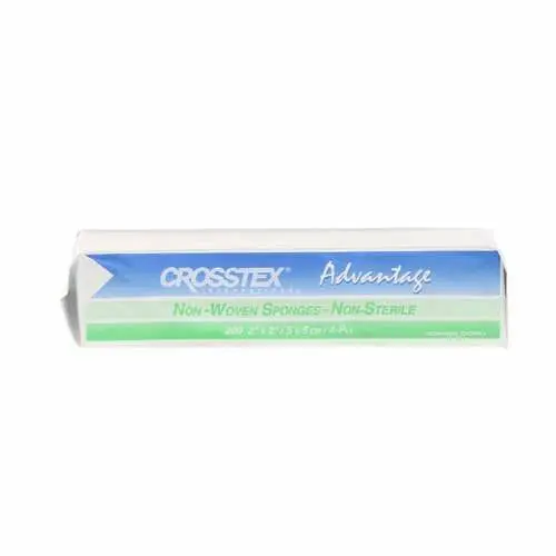 Crosstex Non-Woven Sponges, 2" x 2", 200/Pkg, ENCNWLA