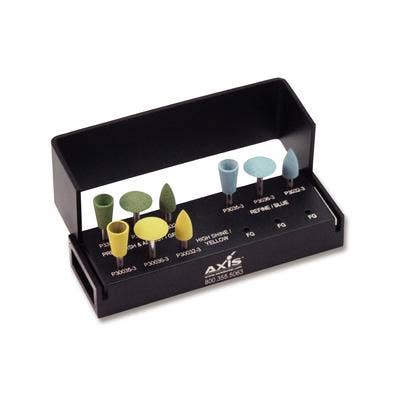 Kerr CeraGlaze Ultimate Porcelain Adjusting and Polishing Logic Set, RA, 9-Piece, LS-506