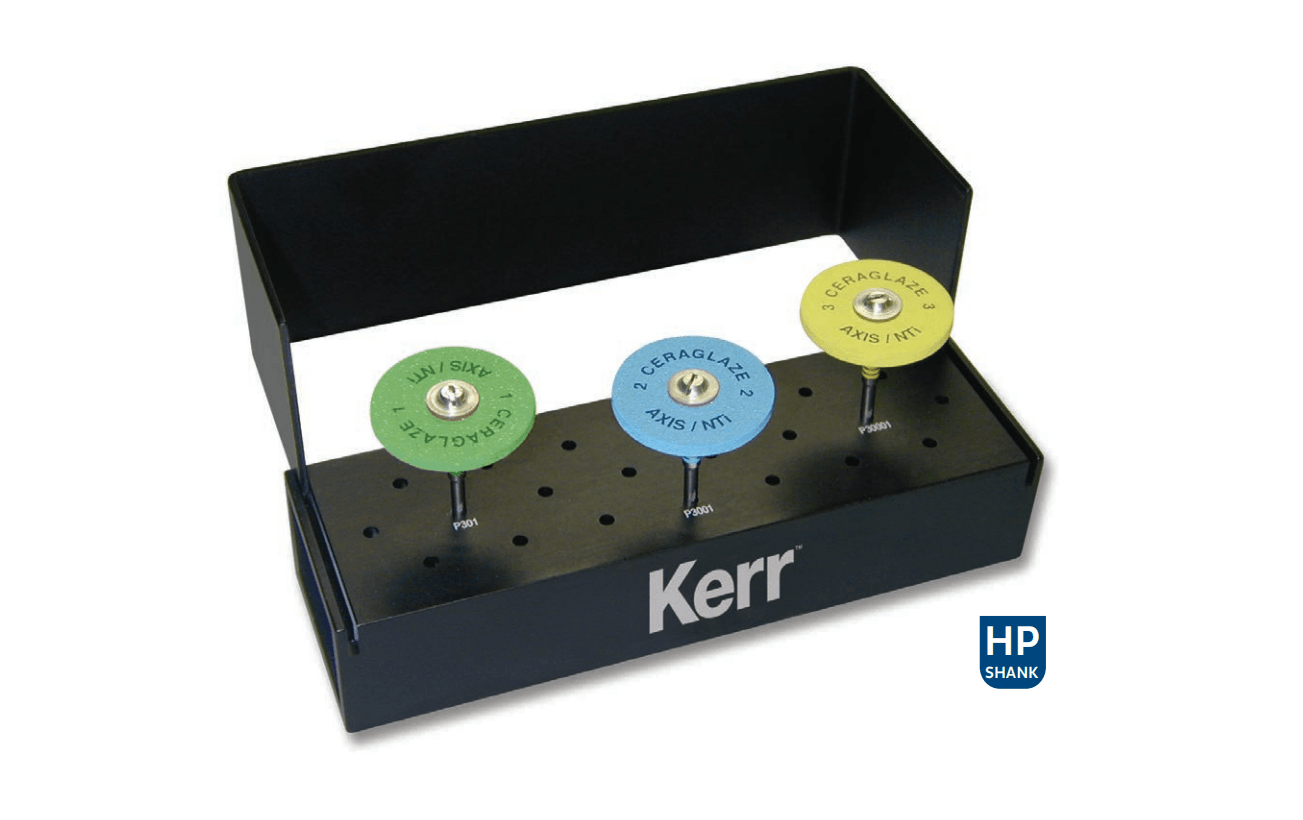 Kerr CeraGlaze Porcelain Adjusting and Polishing Lab Logic Set, LS-910