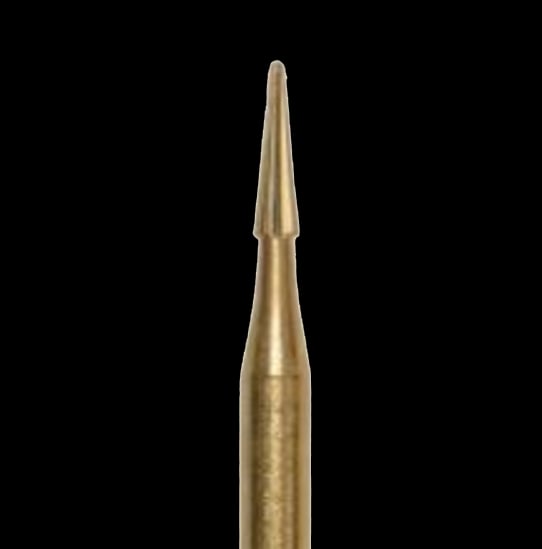 Microcopy NeoBurr Esthetic Finishing Carbide Bur, EF4, 10 Straight Blades, Safe-End FG, 25/Pkg, FGEF4