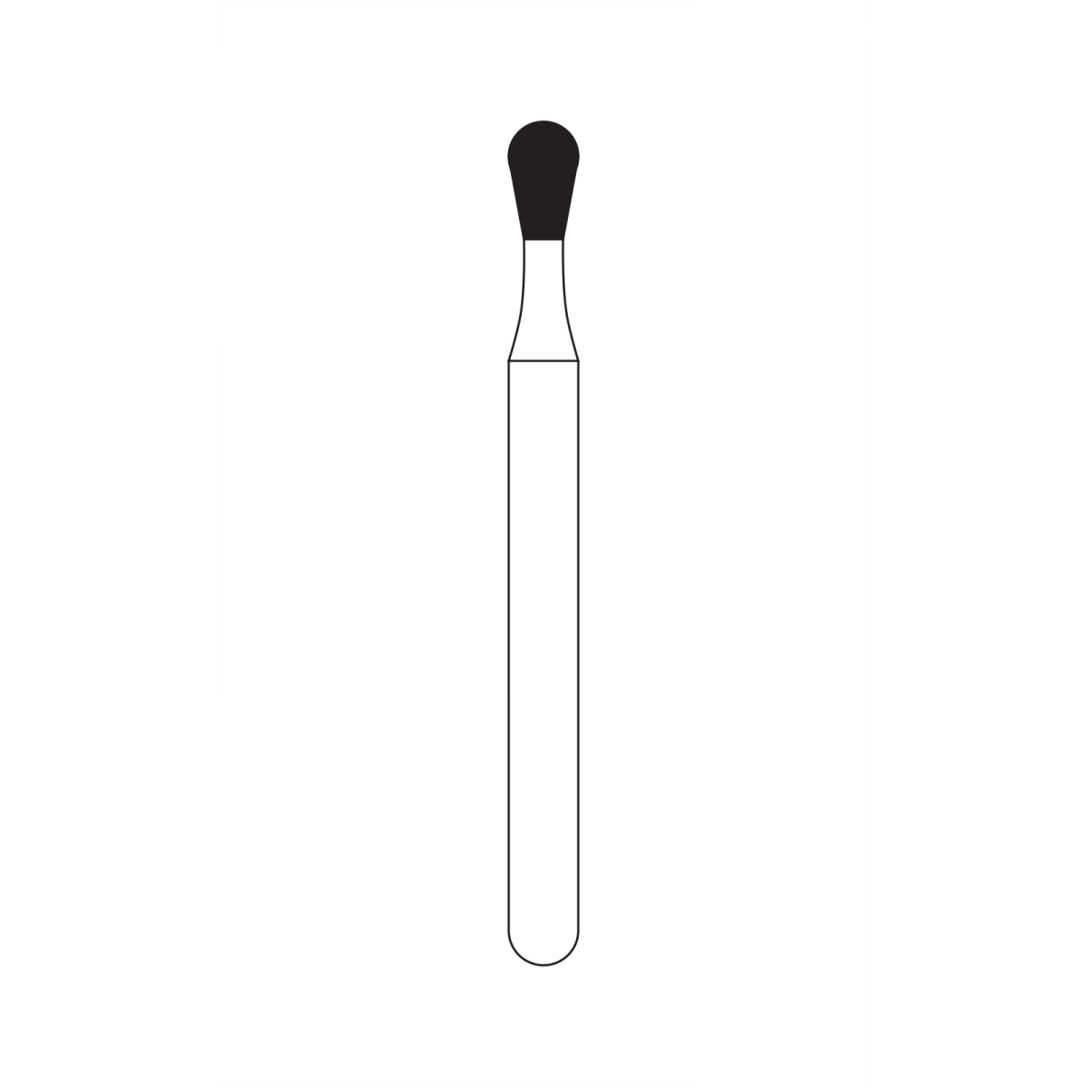 Miltex Vantage Diamond Bur, Friction Grip, Extra Fine Grit, Pear Shape, 830-016EF