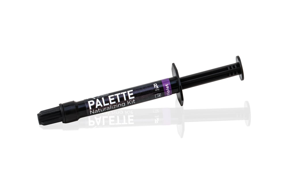 Rodin Palette 2.0 N2-Free Red Light-Cure Acrylic Staining Syringe, 1 mL, Refill, #24042
