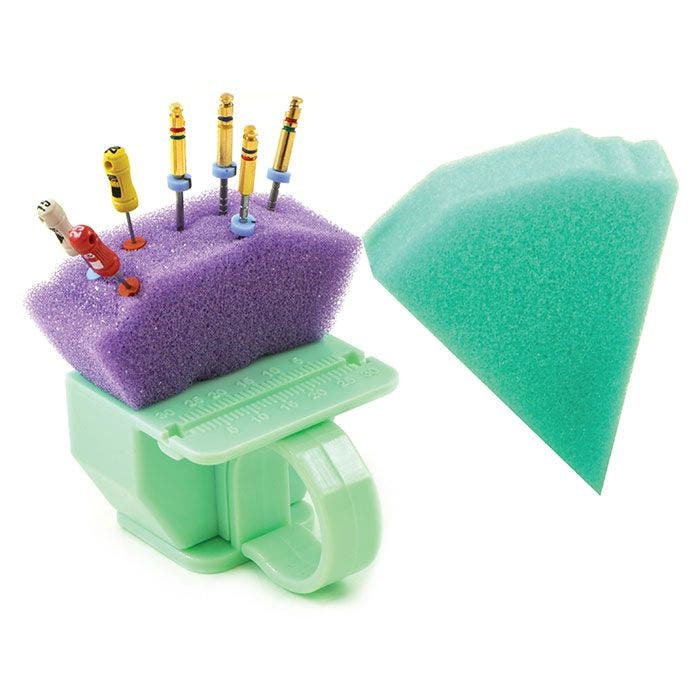 Pac-Dent Endo Aid Triangular Foam Refills, Green, 50/Pk, 803T