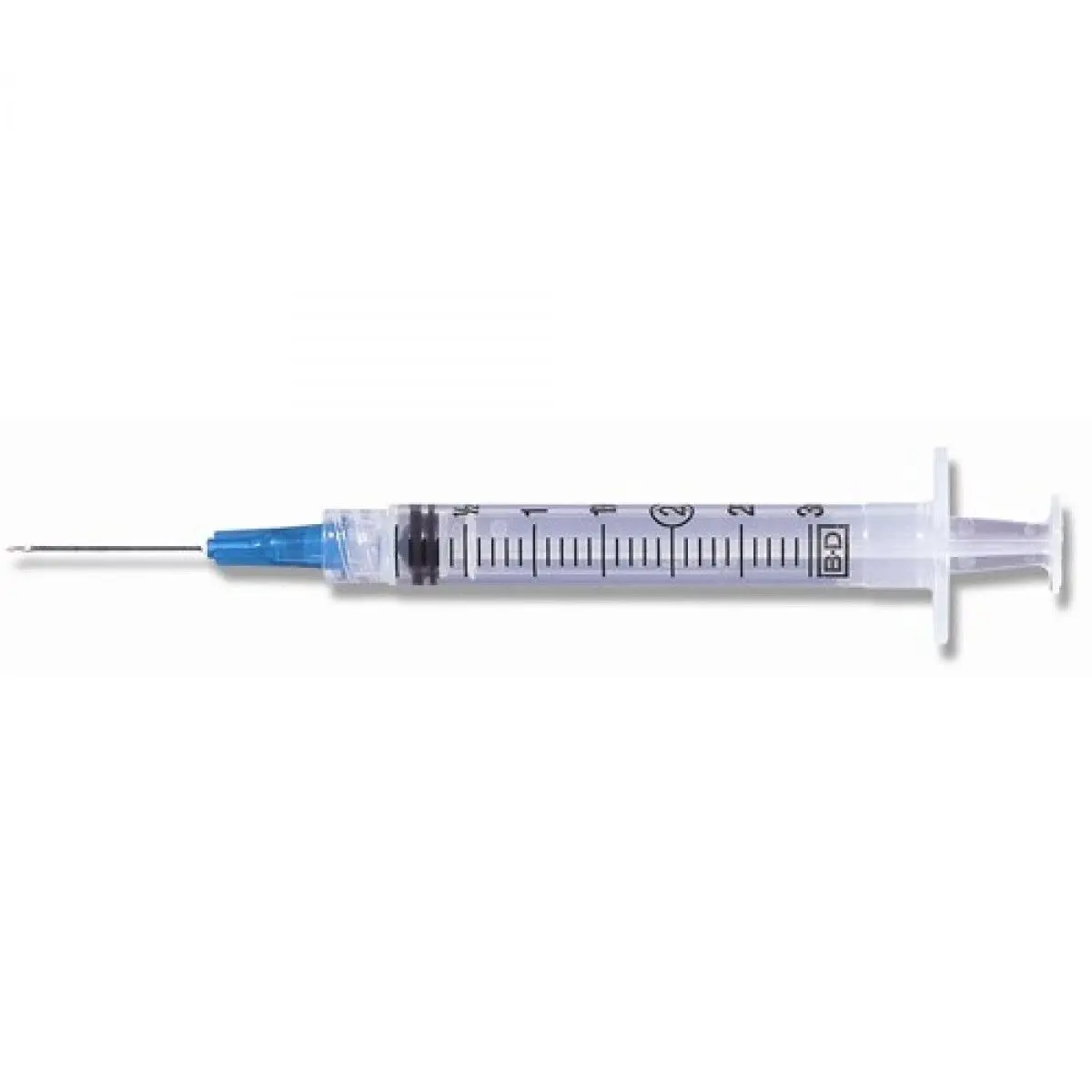 BD Luer-Lok Syringe with Needle, 3 mL, 21 Gauge x 1", 100/Box, 309574