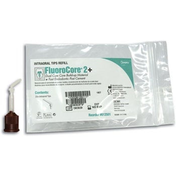 FluoroCore 2+ Intraoral Mixing Tips Refill, Clear, 25/Pkg, 612501