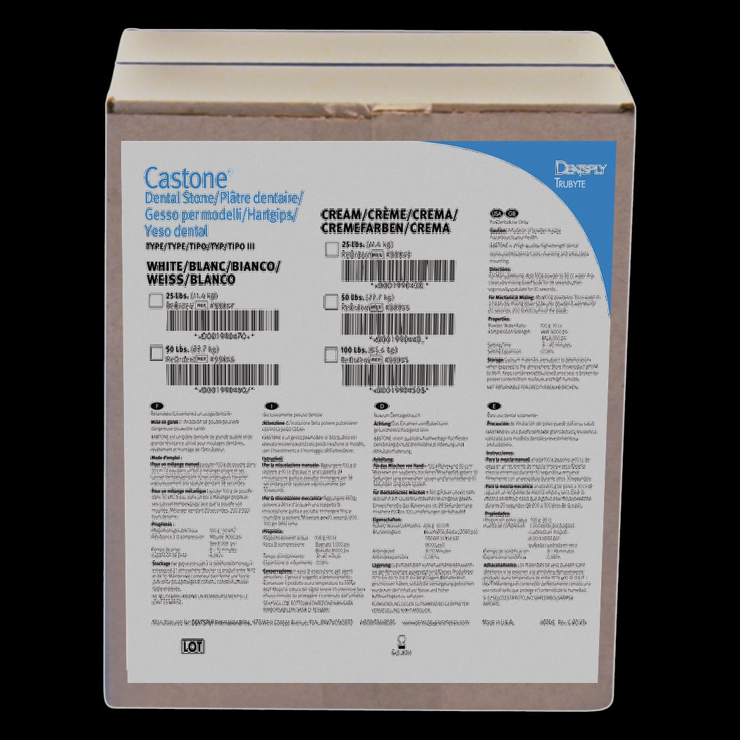 Dentsply Sirona Lab Stone, 25 lb., White, 99047A