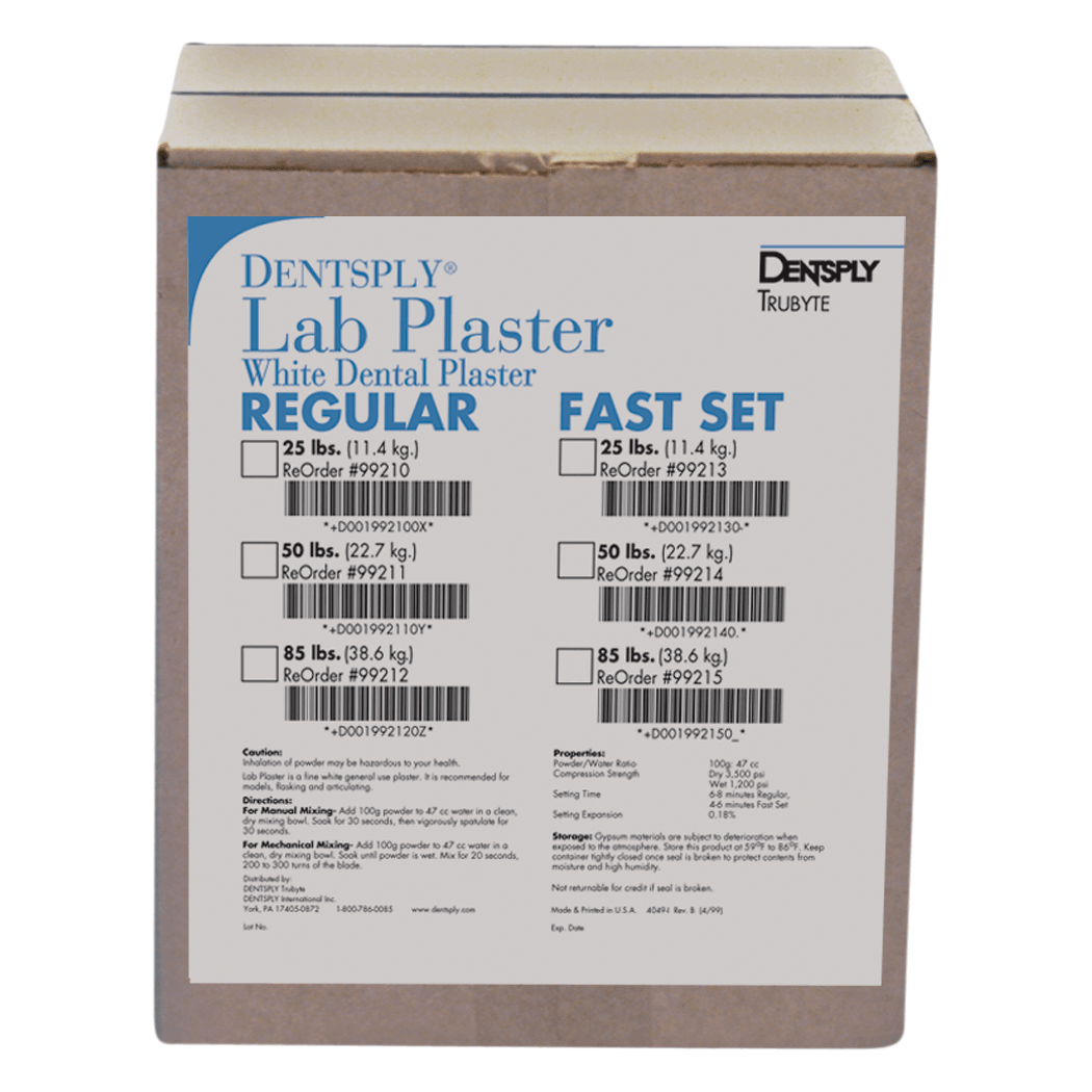 Dentsply Sirona Lab Plaster, Regular Set, 25 lb., 99210A