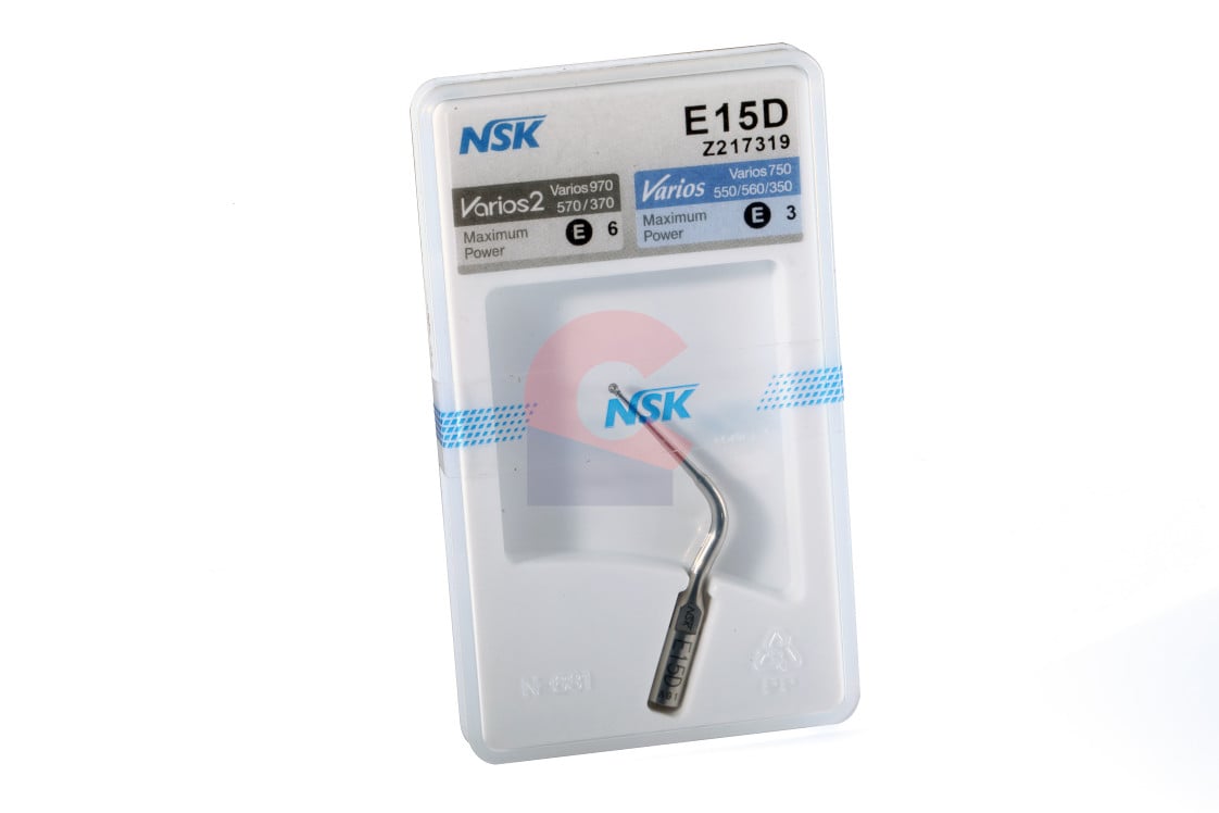 NSK Varios Ultrasonic Scaler Tip E15D, Diamond Coated, Single Use, A1012968