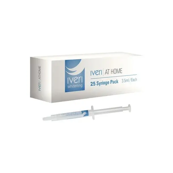 Iveri 22% Carbamide Peroxide Take-Home Whitening Syringe Refill, Mint, 3.5 ml, 25/Pkg, 25PKIVERI22