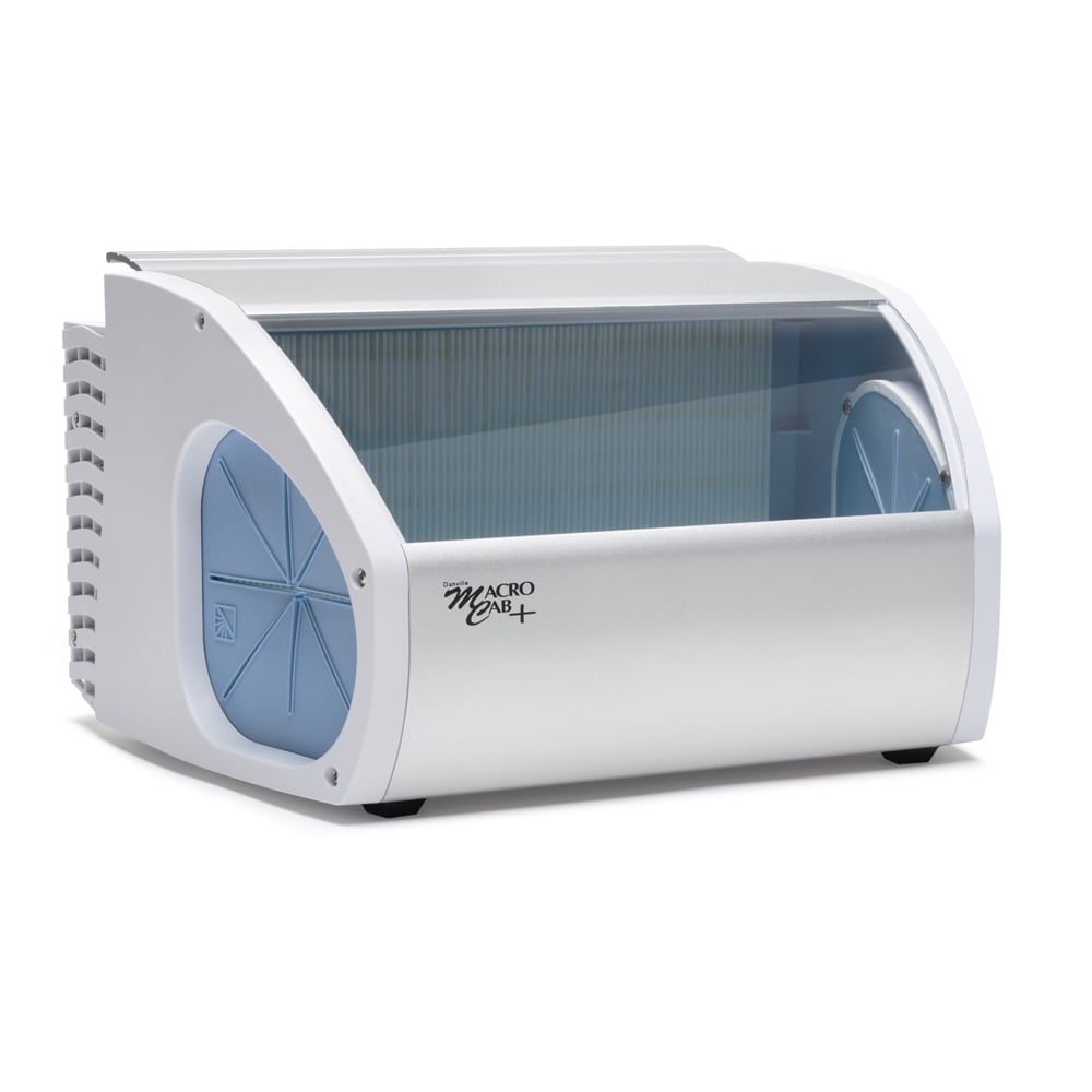 Zest Dental Solutions MicroCab Plus Dust Collector/Filtration Unit with LED Lights, 4 Windows, 7.9" H x 12.5" W x 10.5" D, Model 91557
