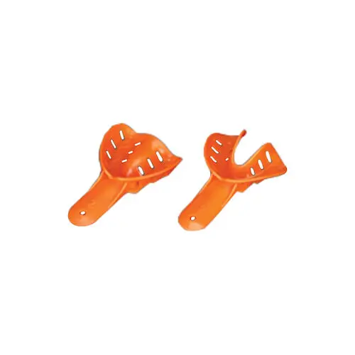 Plasdent Excellent-Color Disposable Impression Trays, Orange, Child Medium Upper, #2, 50/Bag, ITO-2U-50