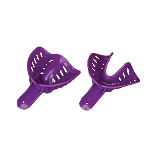 Plasdent Excellent-Color Disposable Impression Trays, Purple, Adult Large Upper, #6, 50/Bag, ITO-6U-50