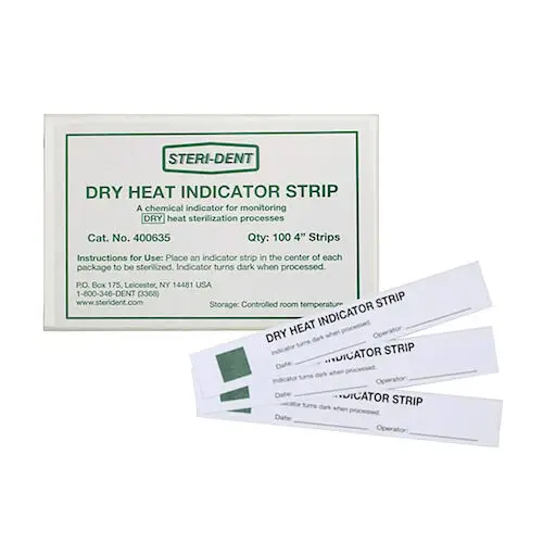 CPAC Dry Heat Chemical Indicator Strips, 4", Box of 100, 400635