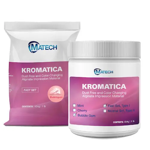 Kromatica Alginate Impression Material, Fast Set, Bubblegum, 1 lb, 305-103
