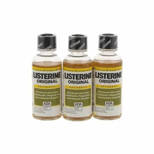 Listerine Antiseptic Mouthwash, Original, 3.2 oz Bottles, 24/Case, 70895